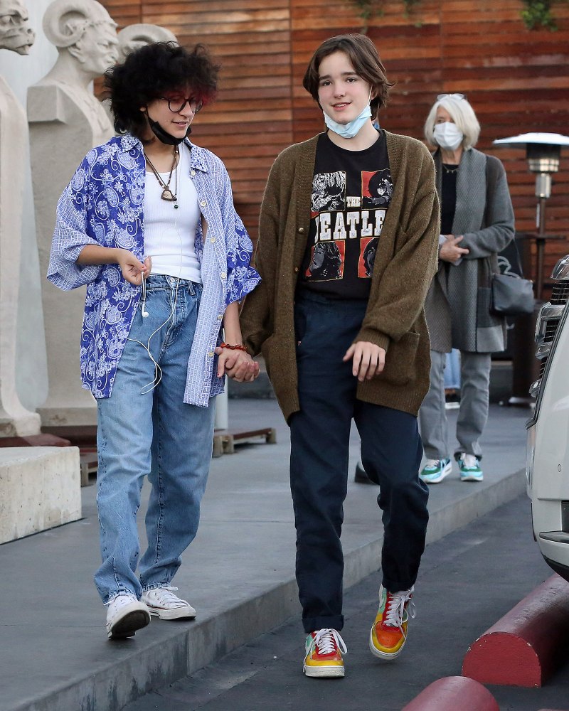 Ben Affleck takes his and Jennifer Lopez children shopping in Los Angeles with his Mom