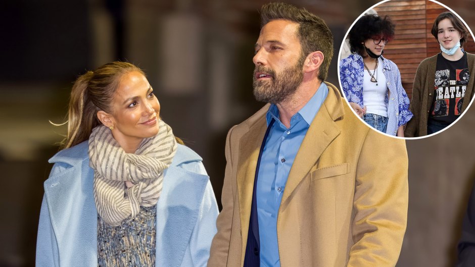 Ben Affleck takes his and Jennifer Lopez children shopping in Los Angeles with his Mom
