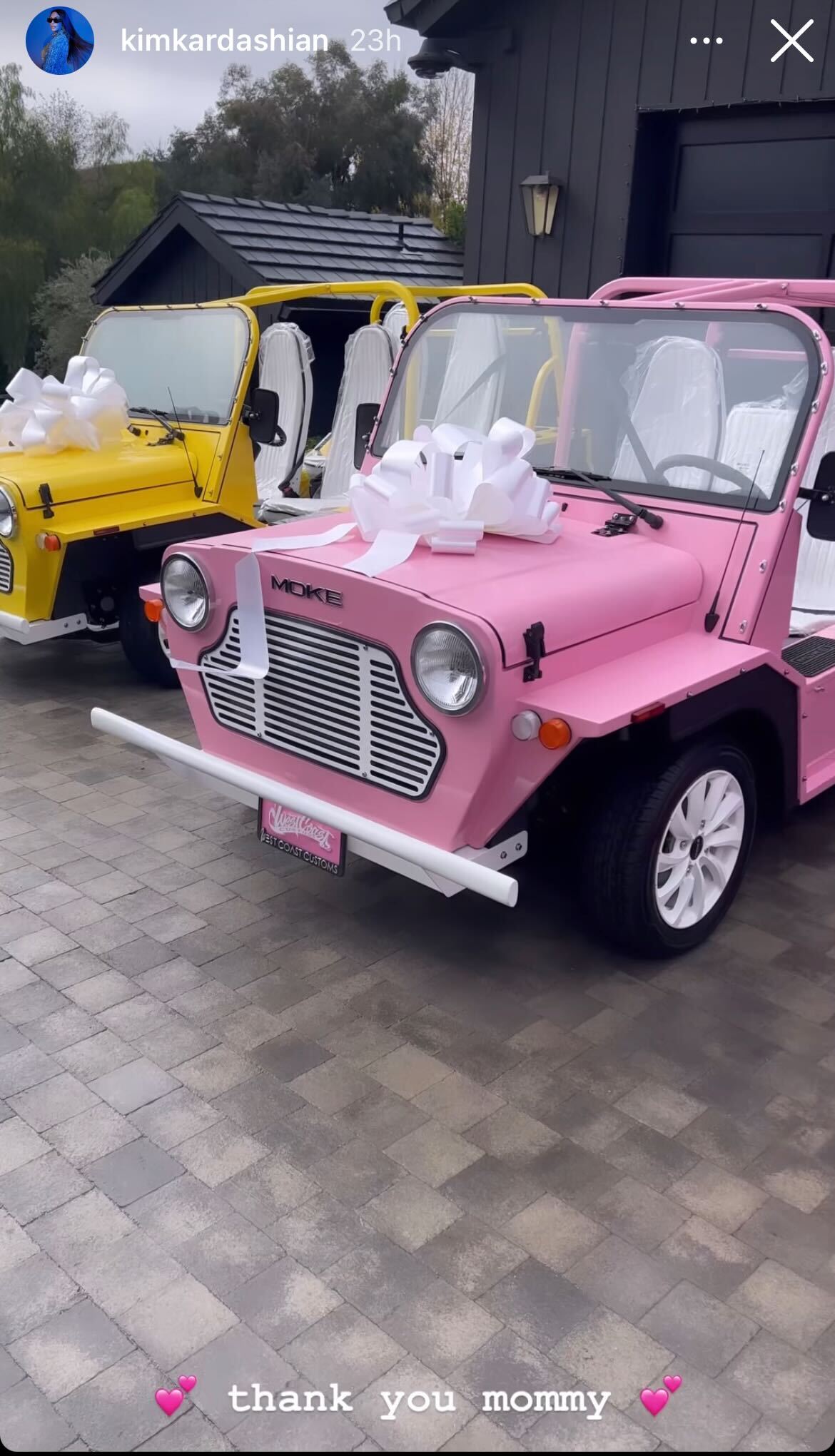 Kris Jenner Christmas Gifts Moke Cars