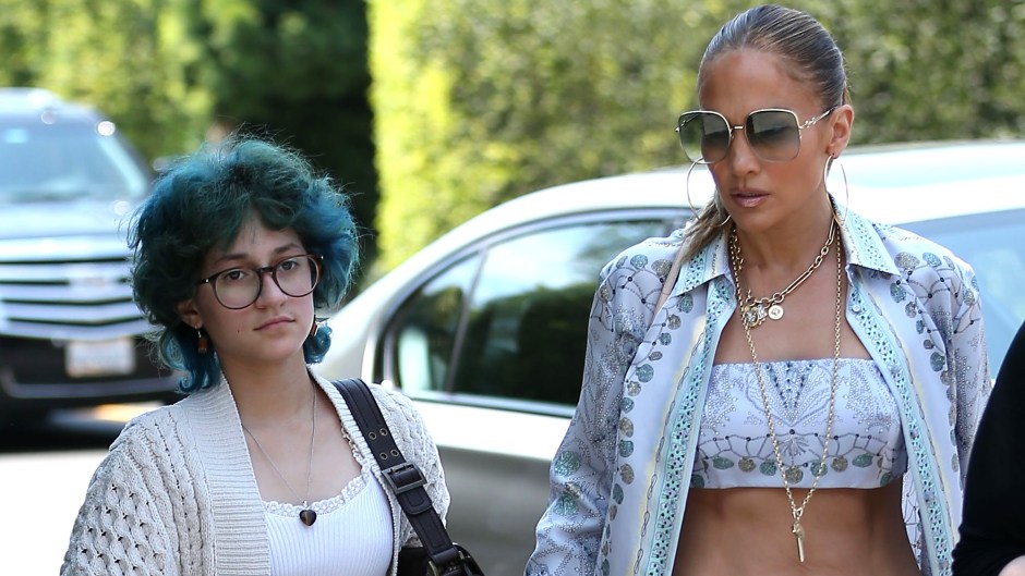 Jennifer Lopez and Daughter Emme Match in Ripped Jeans During Christmas Shopping Outing