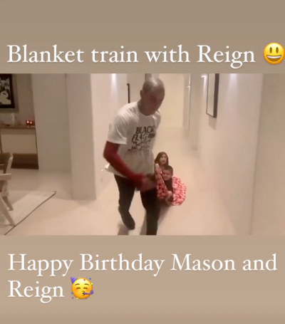 Travis Barker Celebrates Mason and Reign Disicks Birthday