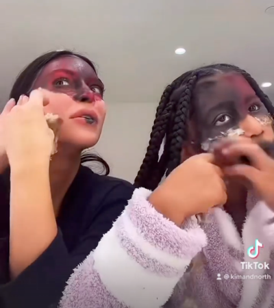 Kim Kardashian, North West's Makeup Transformation in TikTok Video