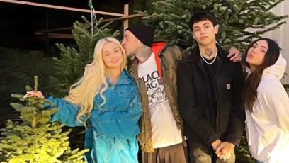 Travis Barker's Christmas Tree Spree With Alabama, Landon and Atiana De La Hoya
