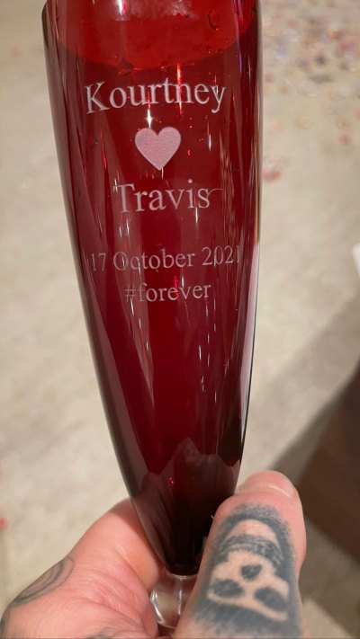 Kourtney Kardashian Seemingly Debunks Pregnancy Rumors With Drink