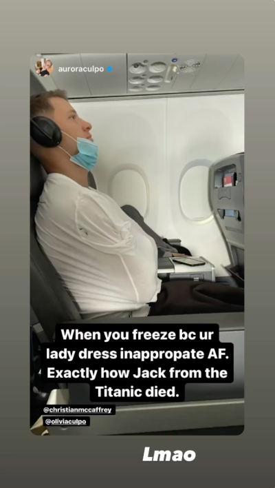 Olivia Culpo Outfit on Flight Nearly Gets Her Kicked Off: Photos