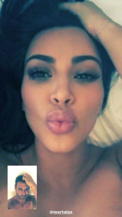 Kim Kardashian Poses Topless in Bed Amid Kanye West Drama: Photo