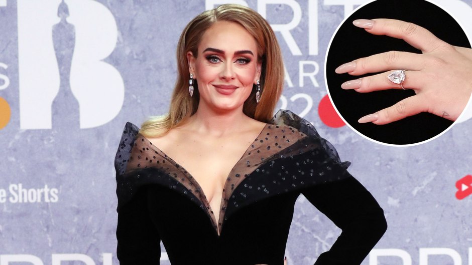 Is Adele Engaged Flaunts Massive Diamond Her Ring Finger While Attending Brit Awards