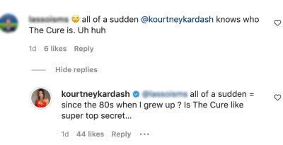 Kourtney Kardashian Claps Back At Troll for Travis Barker Punk Rock Reference: 'All of a Sudden'