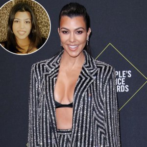 Kourtney Kardashian Shares Rare Unedited Throwback Photo From 25 Years Ago Sexy LBD