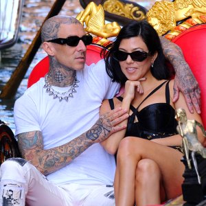 She's With the Band! Kourtney Kardashian Supports Fiance Travis Barker Backstage at Avril Lavigne's Concert