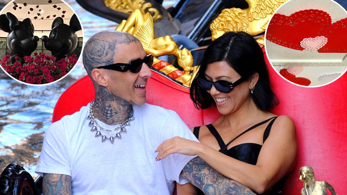 Kourtney Kardashian and Travis Barker's Most Romantic Valentine's Day 2022 Photos