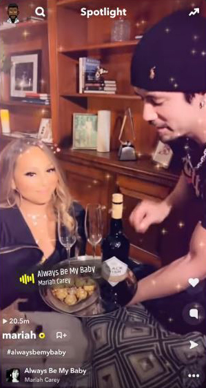 Mariah Carey and Boyfriend Brian Tanaka Celebrate Valentine's Day Early With Champagne and Chocolates