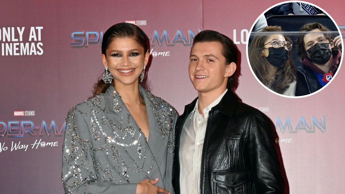 Tom Holland and Zendaya Have Date Night With BFF Hunter Schafer at Rangers Game: Photos
