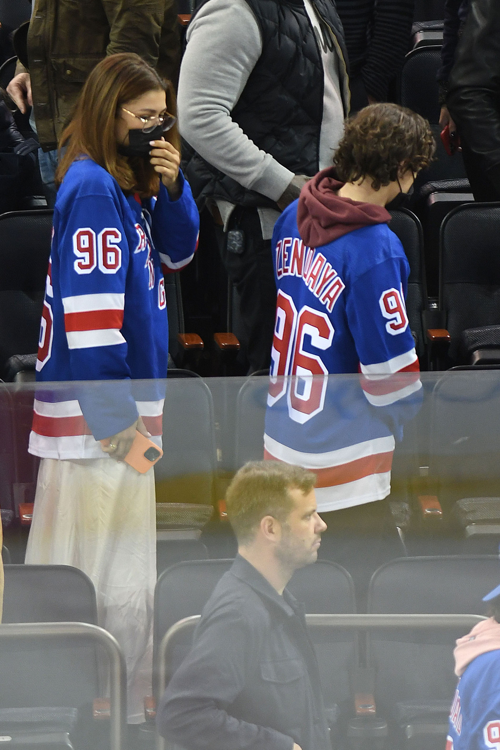 Tom Holland and Zendaya Have Date Night With BFF Hunter Schafer at Rangers Game: Photos