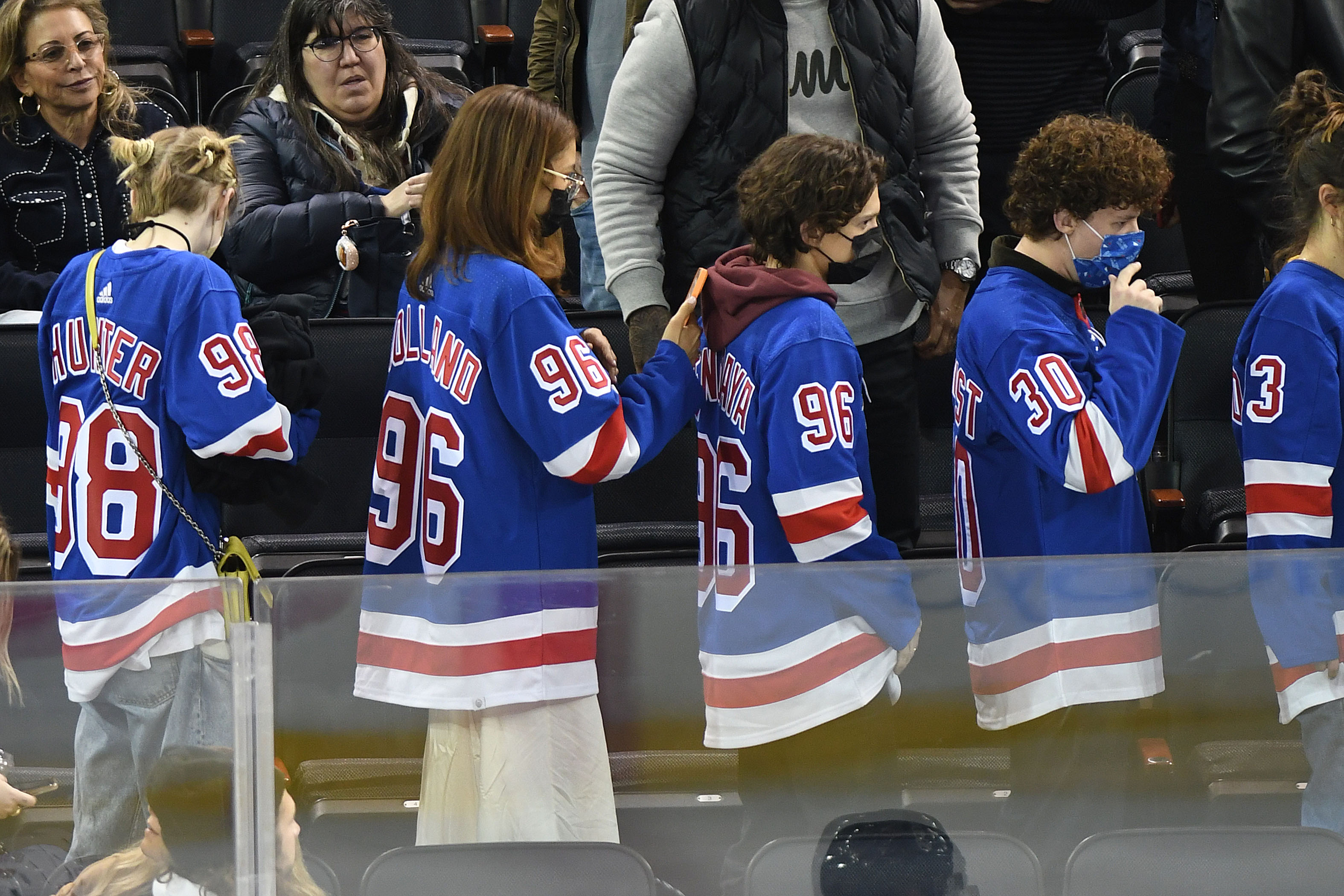 Tom Holland and Zendaya Have Date Night With BFF Hunter Schafer at Rangers Game: Photos