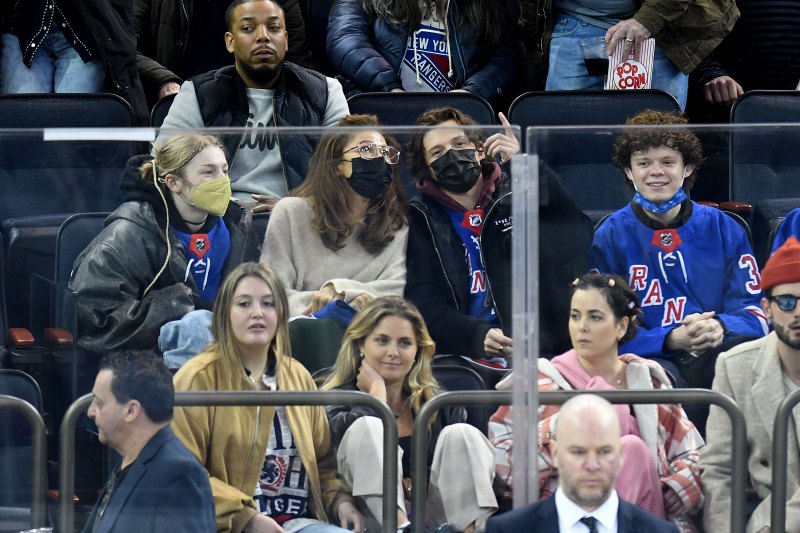 Tom Holland and Zendaya Have Date Night With BFF Hunter Schafer at Rangers Game: Photos