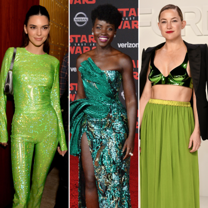 Celebrities Who Look Good in Green Kendall Jenner Lupita Kate Hudson