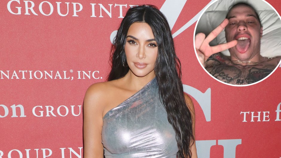 Kim Kardashian Reveals Pete Davidson Got Her Name Branded Onto His Chest Plus 3 Tattoos