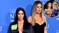 Kim Rocks Sexy, Silver Metallic Outfit as Khloe Dons Blue Mesh Dress in Miami: Photos
