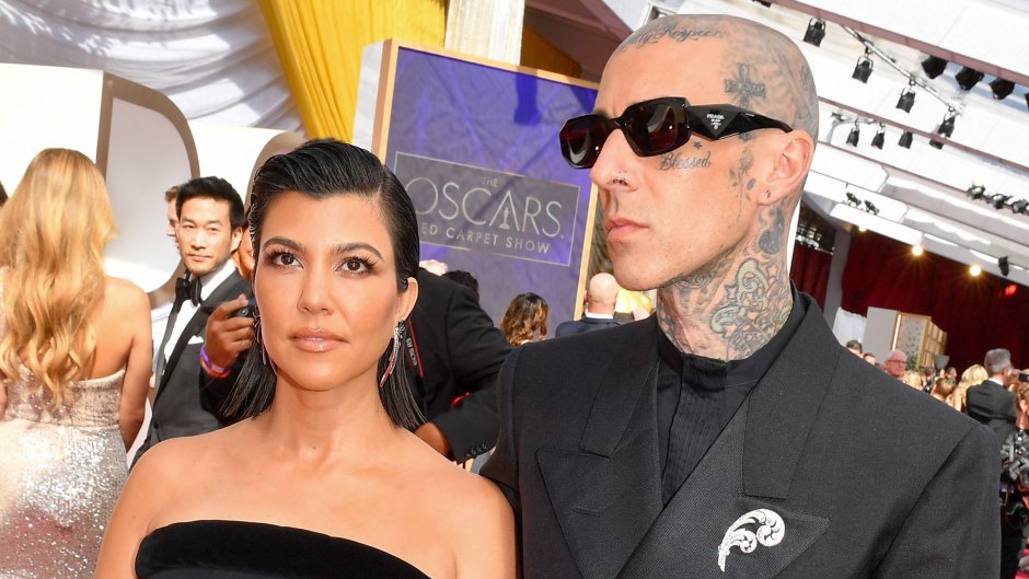 Kourtney Kardashian and Fiance Travis Barker Turn Heads at the Oscars: See Their Red Carpet Looks