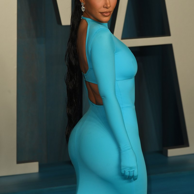 Kim Kardashian Models Shapewear Secretly Under Open-Back Dresses
