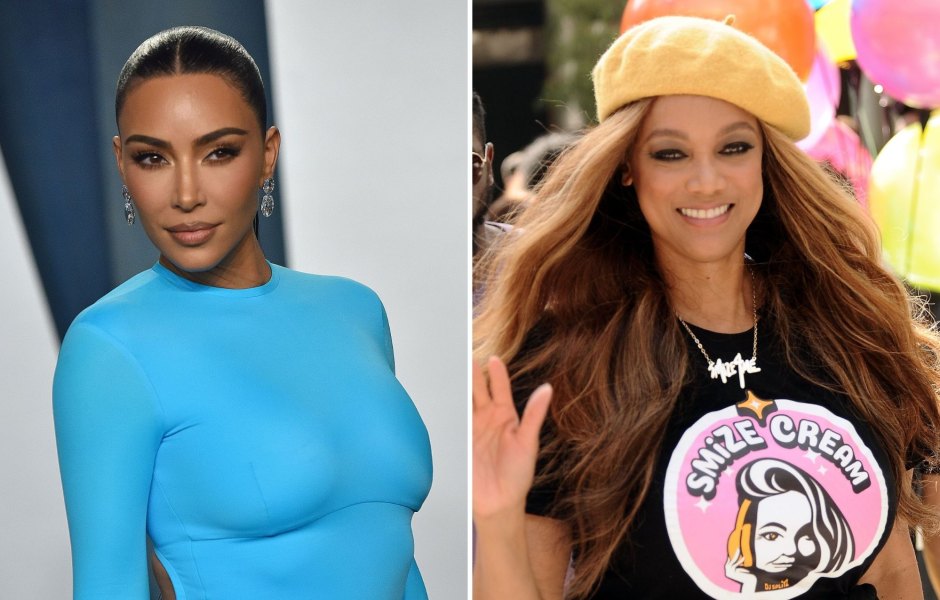Kim Kardashian Fans Accuse Her of Photoshopping Tyra Banks For Skims Campaign