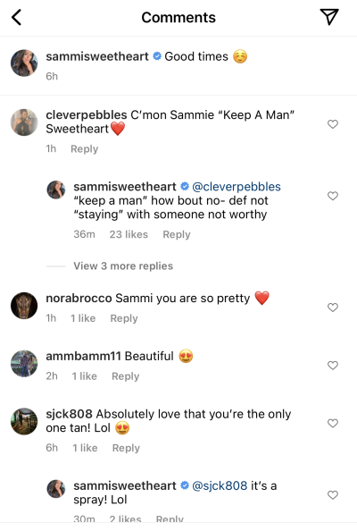 'Jersey Shore' Alum Sammi Sweetheart Slams Fan on Instagram Saying She Can't 'Keep a Man'