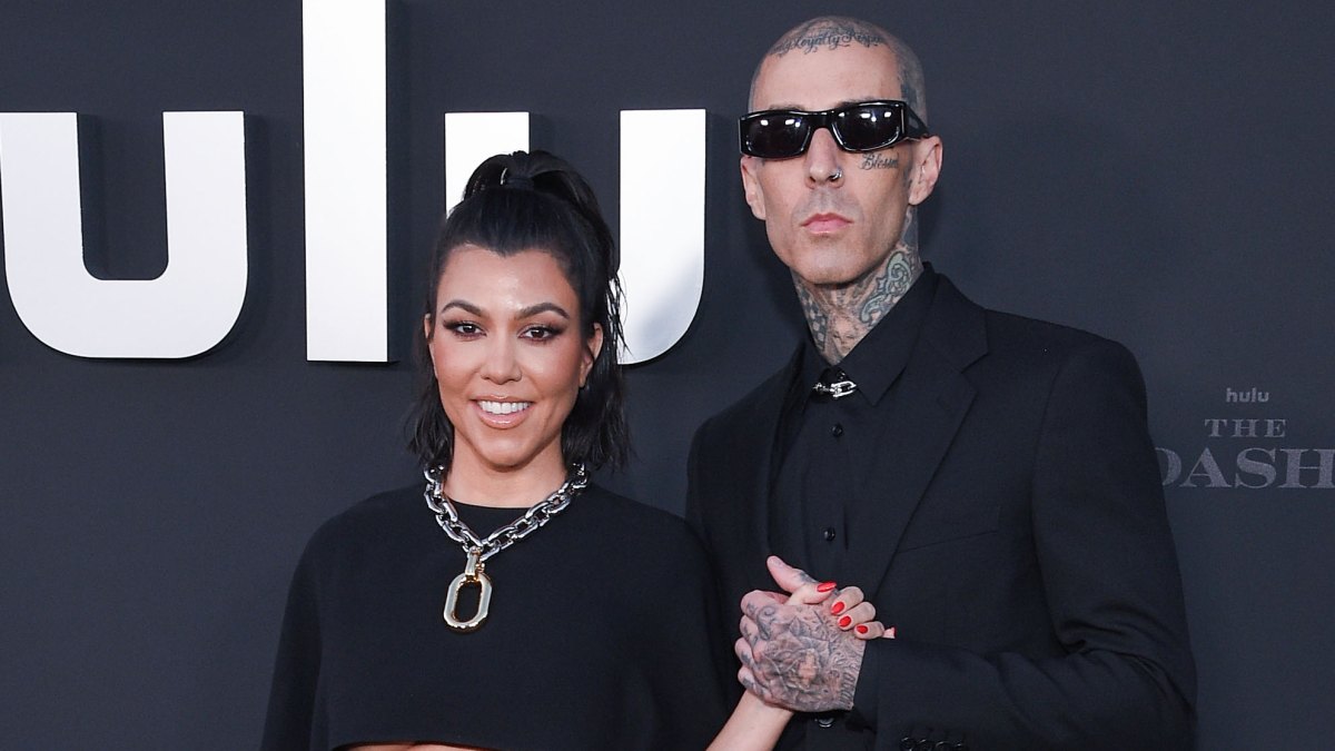 Kourtney, Son Reign, Travis and Kids Alabama, Landon, Atiana Attend ‘Kardashians’ Premiere: Photos