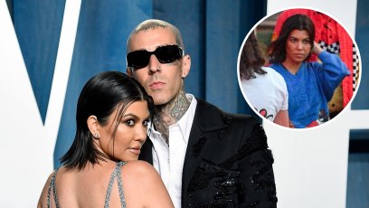 Kourtney Kardashian Celebrates Her 43rd Birthday at Disneyland With Travis Barker and Kids: Photos