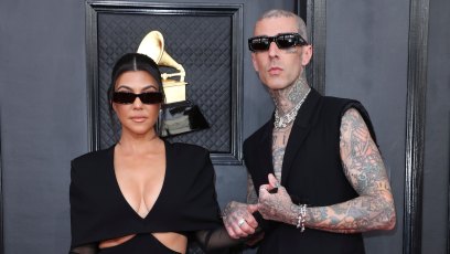 Kourtney Kardashian and Fiance Travis Barker Packed On PDA at the 2022 Grammys 'Uncomfortably’