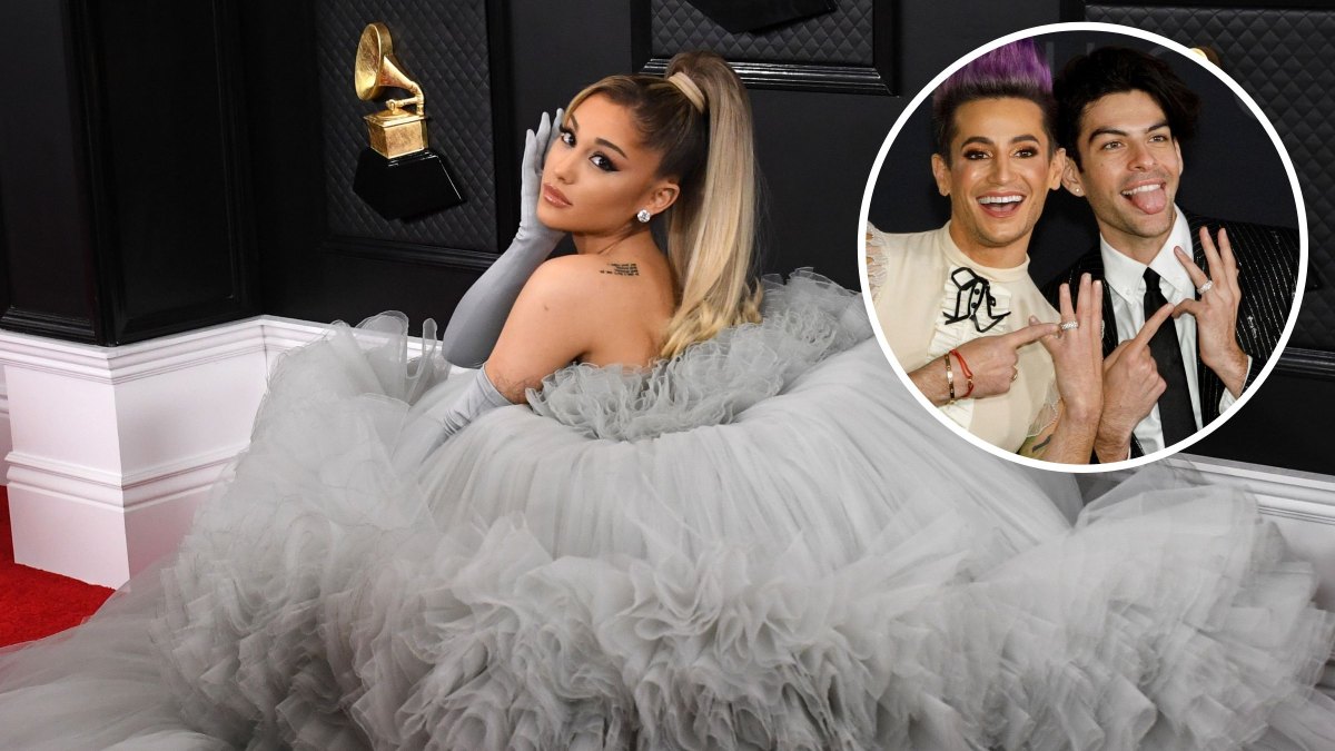 1200px x 675px - Ariana Grande Faces Backlash for Dress at Brother Frankie's Wedding