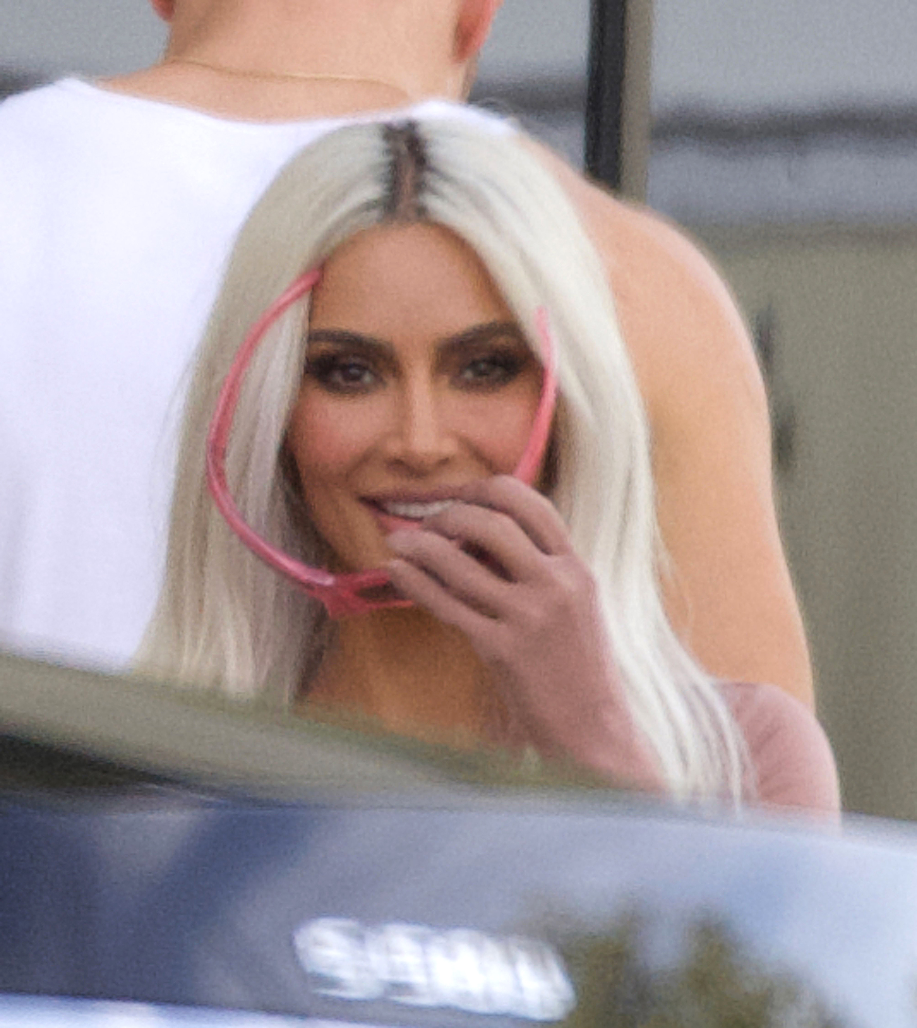 Kim Kardashian and BF Pete Davidson Seen With Matching Hair Styles