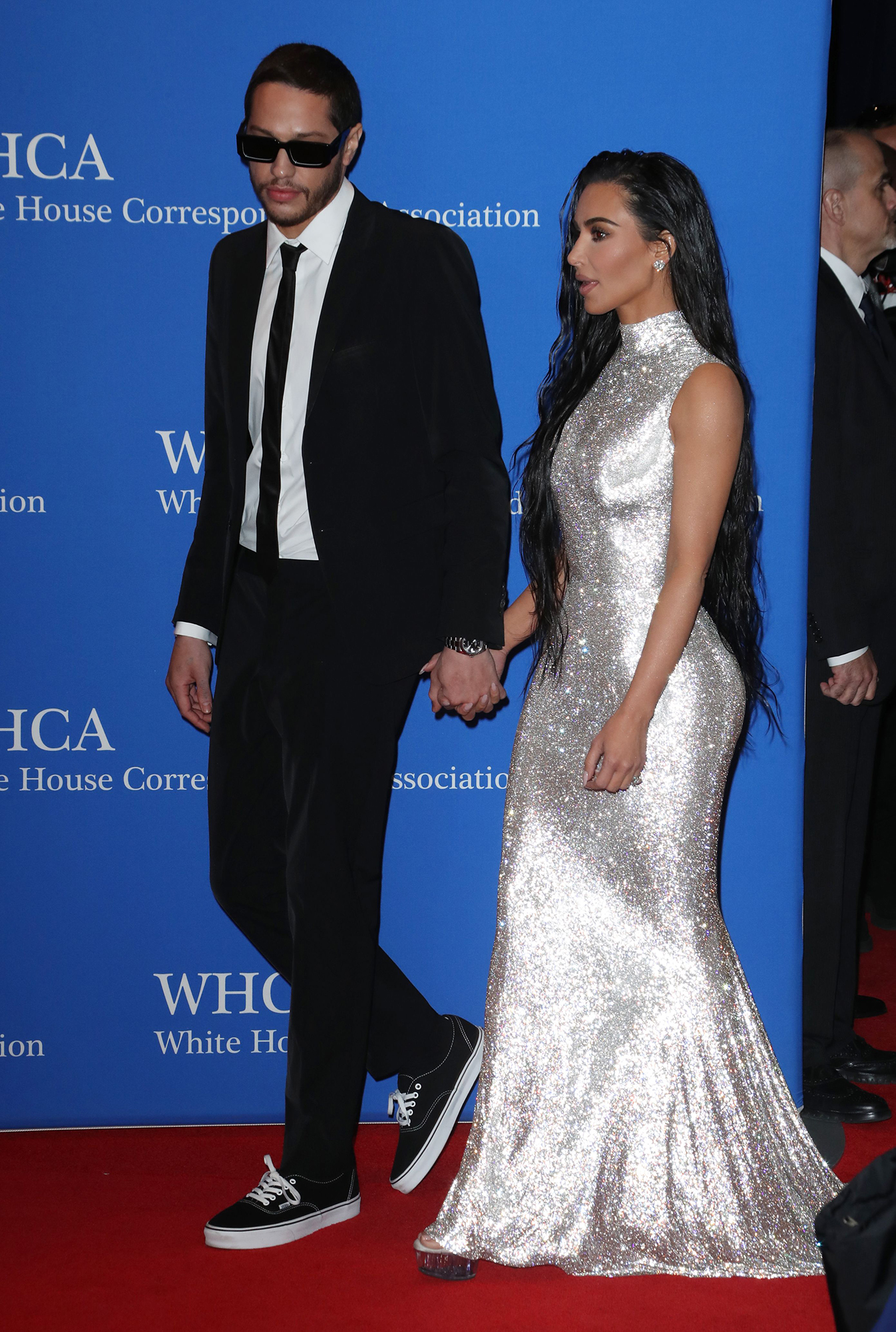 Kim Kardashian and Pete Davidson Pack on Dazzling PDA on Red Carpet: Photos