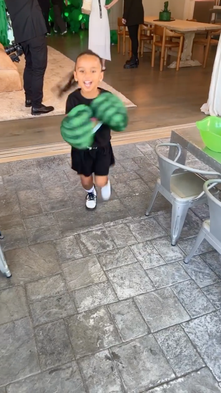 Psalm West Has Hulk Birthday Party at Kim's House: Photos 6