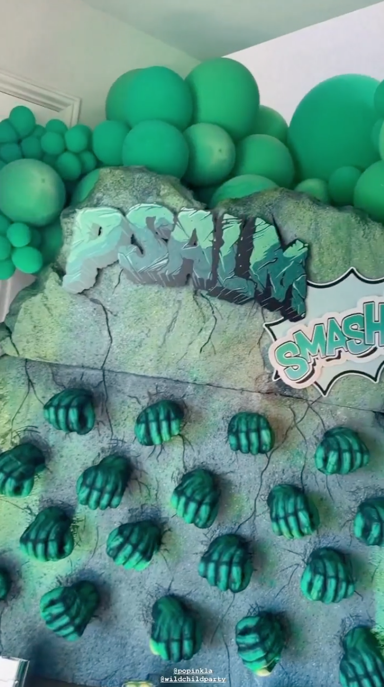 Psalm West Has Hulk Birthday Party at Kim's House: Photos 9