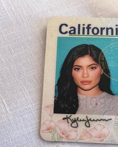 Kylie Jenner Driver's License Photo
