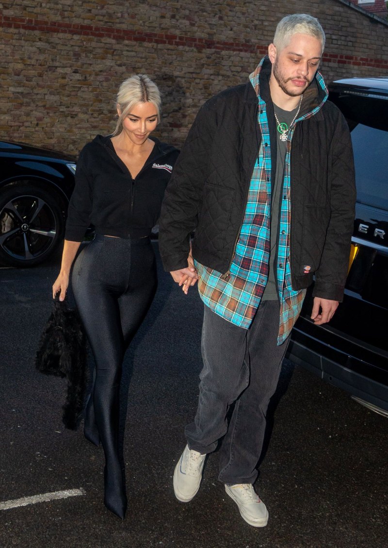 Kim Kardashian and Pete Davidson Hold Hands in London: Photos 2