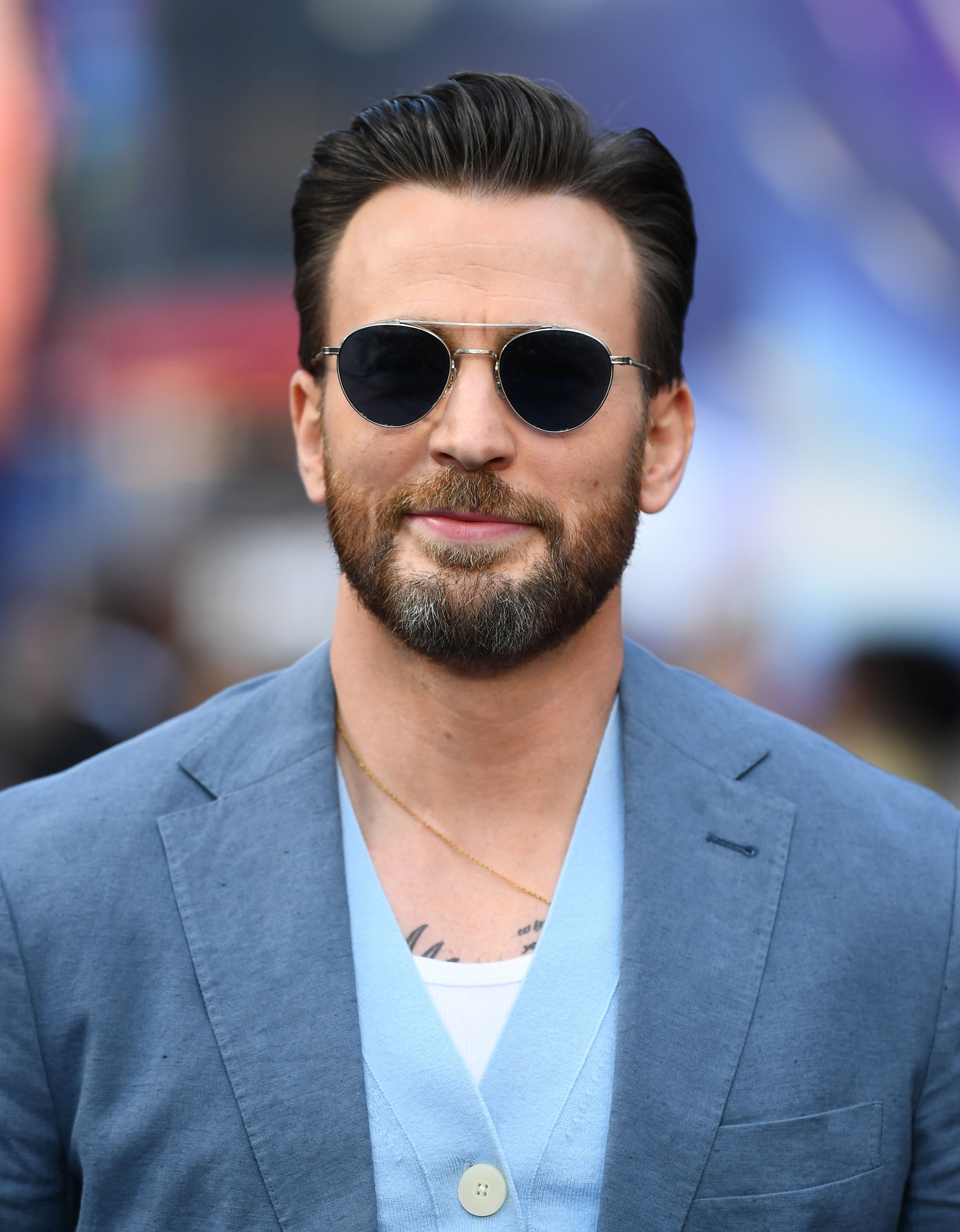 Fans go crazy after Chris Evans shows rare glimpse at chest tattoos