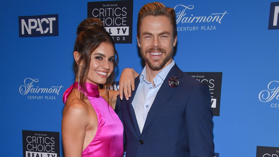 Derek Hough and Fiancee Hayley Herbert Tease Potential Elopement Amid Engagement: 'There Is Temptation'