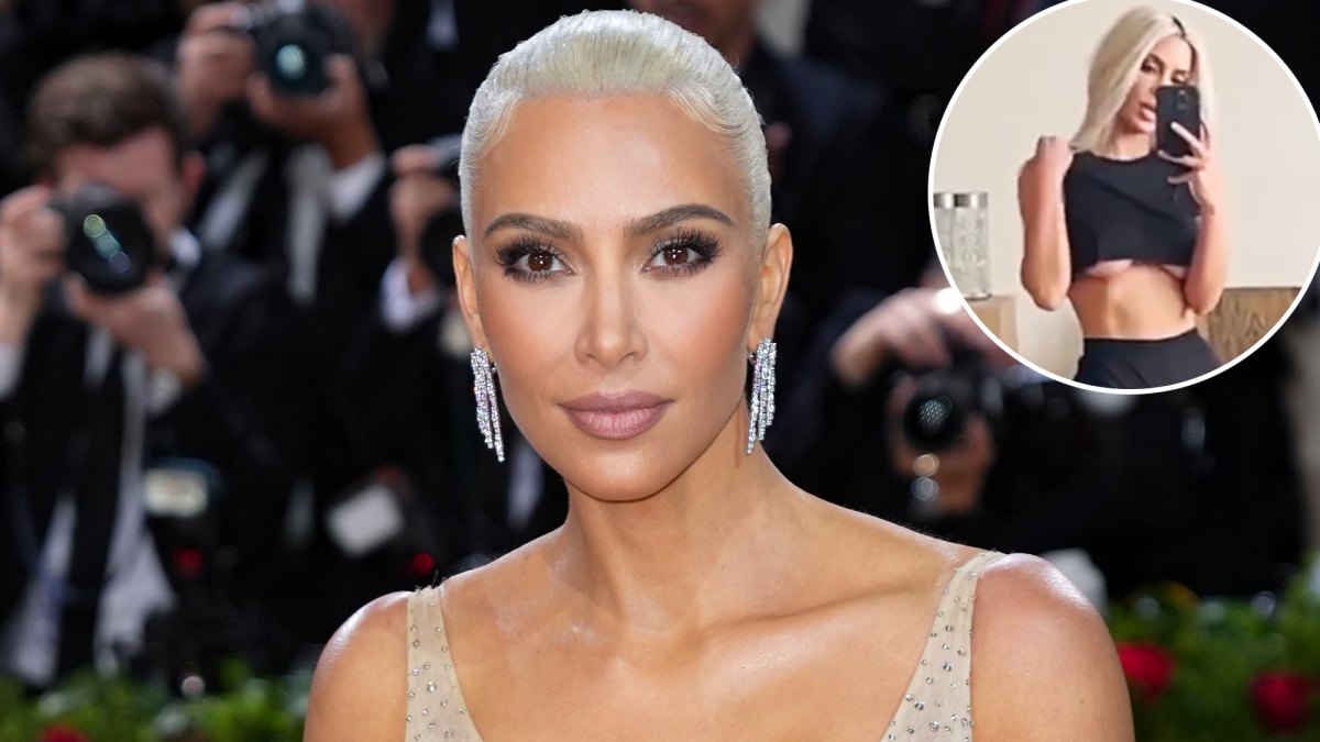 Kim Kardashian Nearly Flashes Her Bare Breasts in Skims Top: Photo