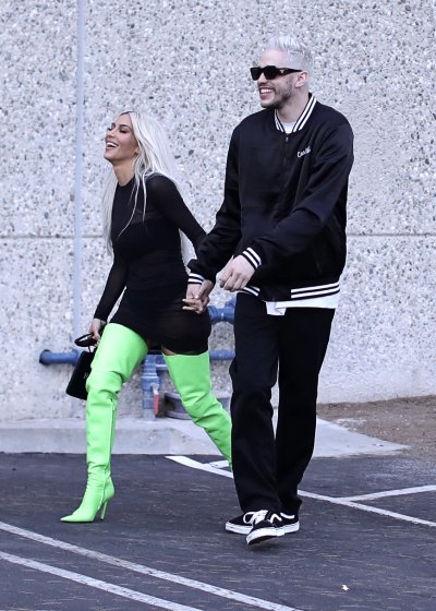 Kim Kardashian and Boyfriend Pete Davidson Can't Keep their Hands Off Each Other in L.A.: Photos