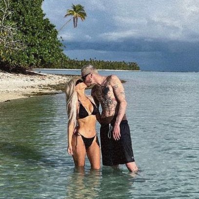 PDA Alert! Kim Kardashian and Pete Davidson Kiss During Bikini-Clad Beach Trip
