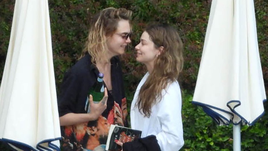 Cara Delevingne and Minke Kissing in Italy