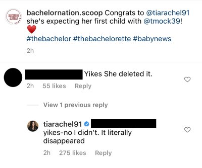 Tia Booth clap back