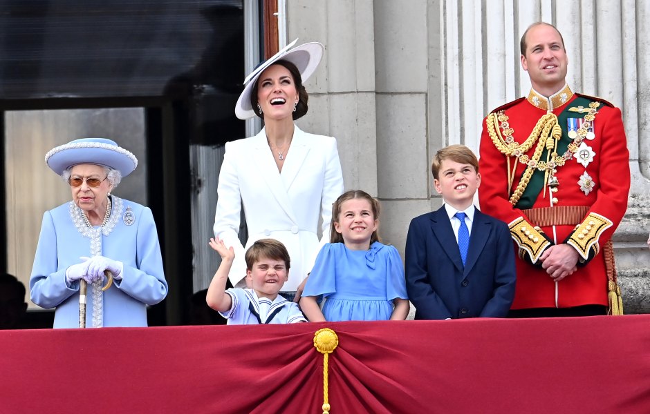 Trooping The Colour Queen's Jubilee 2022 Photos: William, Kate and More Royals George Charlotte Louis Kate William