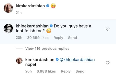 Kim Kardashian Shuts Down Having a 'Foot Fetish' With Pete