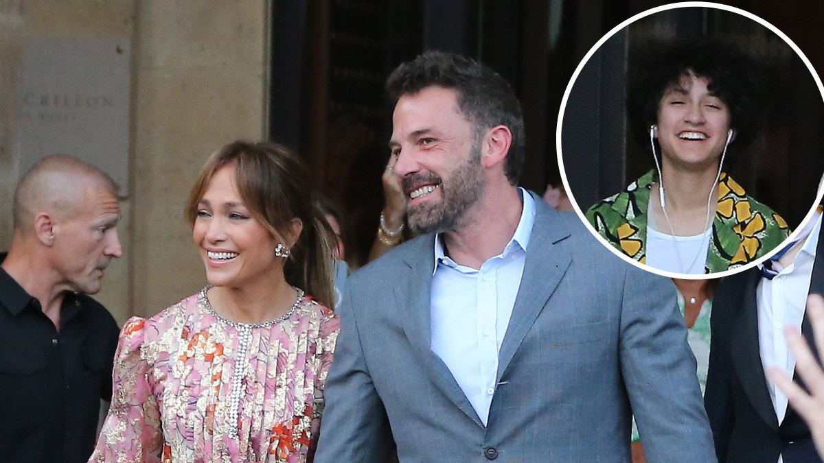 Jennifer Lopez’s Child Emme Rocks Floral Green in Paris: Photos
