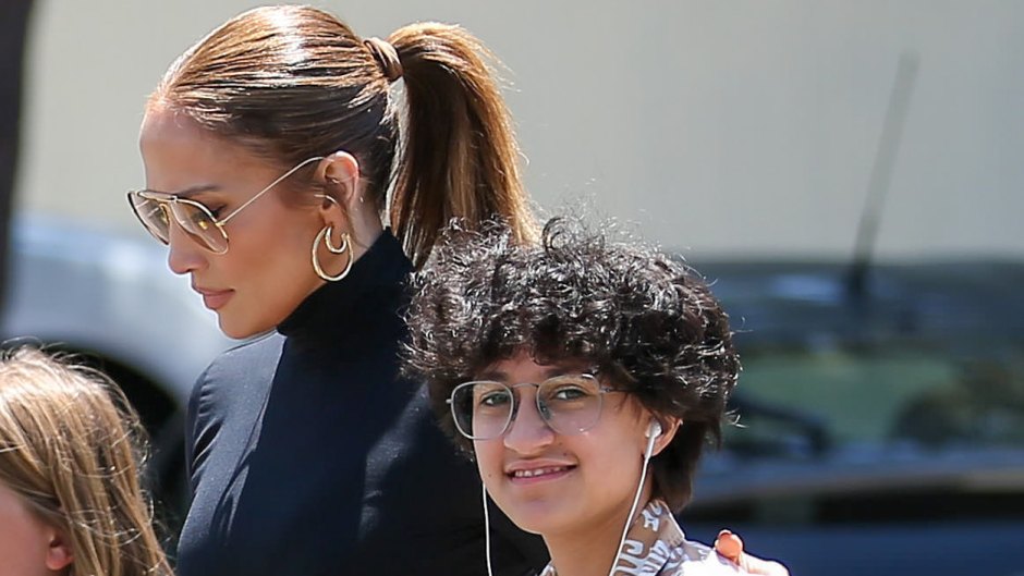 J. Lo's Child Emme Slays in Graphic Tee and Black High-Waisted Pants in Paris
