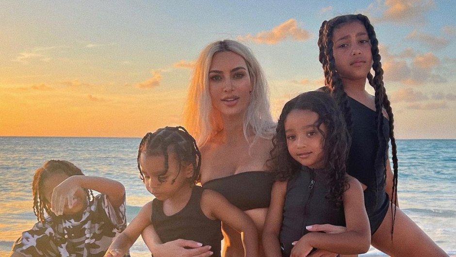 Kim Kardashian Posts Rare Photos With All 4 of Her Kids: ‘Life’