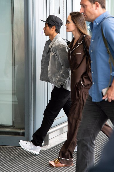 Angelina Jolie and Son Pax at Heathrow Airport: Photos